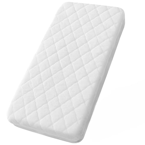 Various - Protector de Cuna 120 x 60 cm Impermeable,Protector Colchón Cuna Acolchado Confortable Hipoalergénico, Anti-bacteriano, Anti-acaros