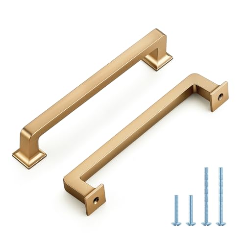 HOME EDIT Champagne Bronze Cabinet Handles Zinc Pulls 5 Inch 10 Pack