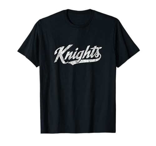 Knights Mascot T Shirt Vintage Sports Name Tee Design T-Shirt