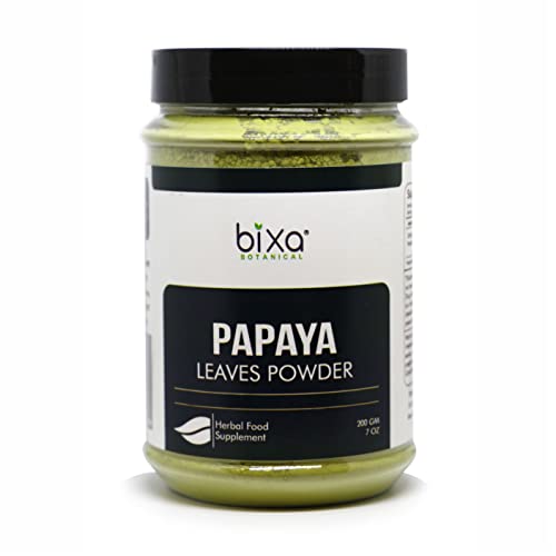 Bixa Botanical Papaya Leaf Powder (Carica Papaya) | Ayurvedic Herb, Anti-Oxidant Agent | Herbal Supplement (200G/7Oz) Pack Of 1 #TOP13