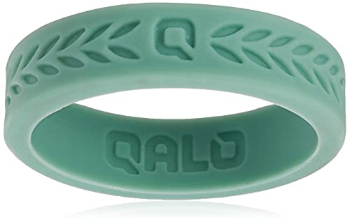 QALO Women's Functional Silicone Wedding Rings, Flat Collection