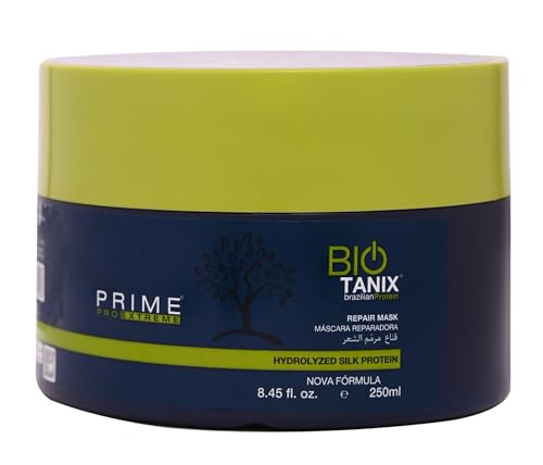 Prime Pro Extreme Bio Tanix Brazilian Protein Hair Repair Mask, Hydrolyzed Silk Protein Formula, 250ml