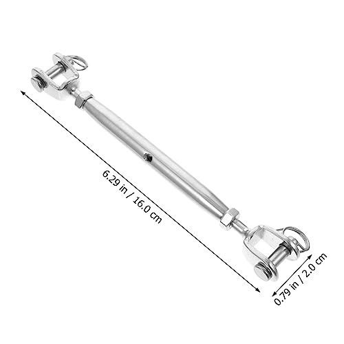 GLEAVI 3pcs Tornillo Tensor Cuerpo Cerrado Turnbuckle Acero Pulido Para Actividades al Aire Libre miniatura 5