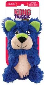 KONG - Huggz Fox - Interactive Plush Dog Toy, Squeaks for Added Fun - Large