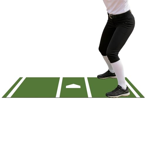 Tapis de frappe de baseball antidérapant pour entraînement de softball 135x30cm