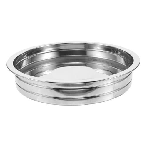 PRETYZOOM Stainless Steel Communion Plate Religious Church Set Lid Metal Pie Plate Perfect for Communion Bread
