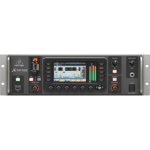 Image of Behringer X32 RACK 40-Input, 25-Bus Digital Rack Mixer with 16 Programmable Midas Preamps, USB Audio Interface and iPad /iPhone* Remote Control