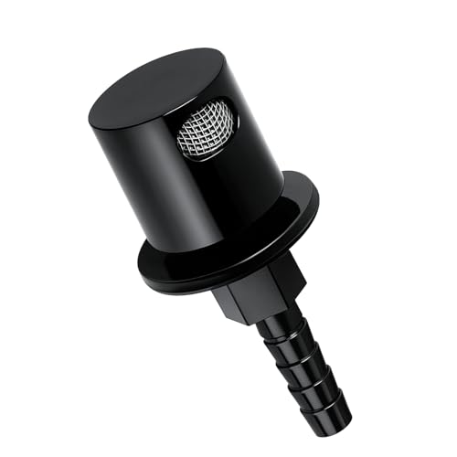 EFI Fuel Tank Vent Roll Over Valve External Remote Breather Check Valve 5/16 Hose Barb Fitting (Part #19-174) for Off-Road Vehicles ATVs and UTVs Durable Black Design