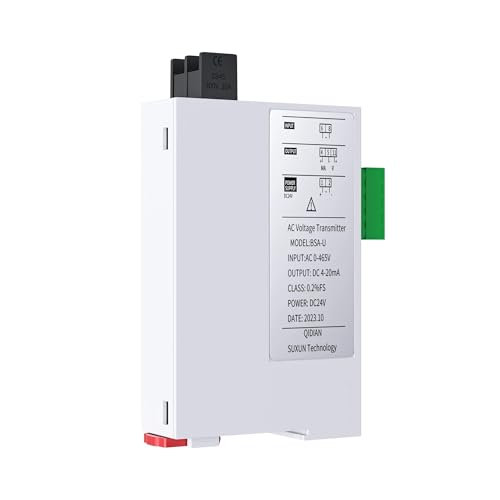 Sensor de tensión CA 0-380V que transforma lecturas en salida DC 0-10V estable 4