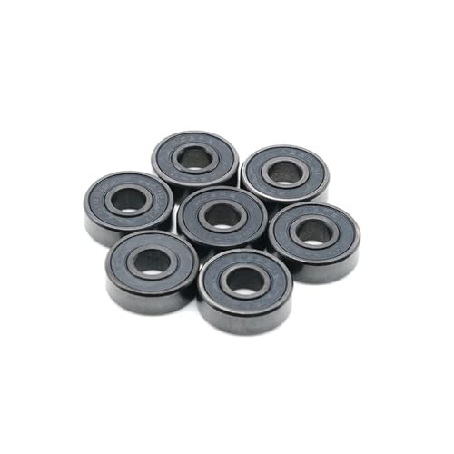 Rodamientos 608RS 8x22x7 mm con sellado de goma en pack de 8 piezas para recambios