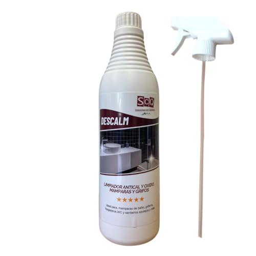 Limpiador de cal para baños | Elimina la cal y manchas de óxido | Limpiador antical desincrustante | Ideal para Mamparas, Grifería, Lavabos y Fregaderos