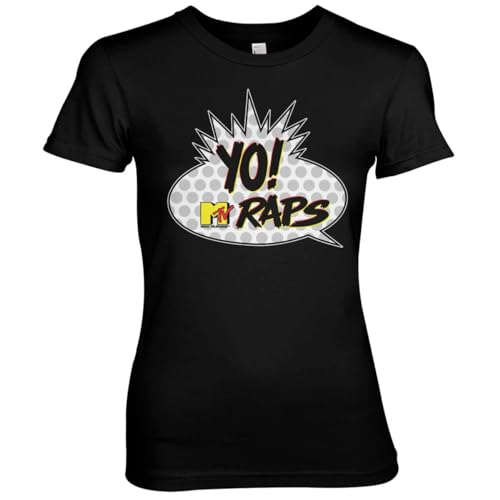 T-Shirt Classic Logo Yo! MTV Raps pour Femmes sous Licence
