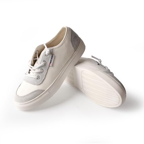 SHOELANDER Women's Lace up Flats Comfortable Casual Walking Shoes - Image 5