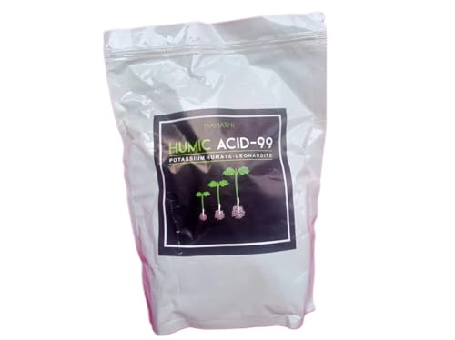 Image of MAHATHI - HUMIC ACID 99 - Potassium Humate, Leonardite - An Organic Soil Conditioner - 1 Kg