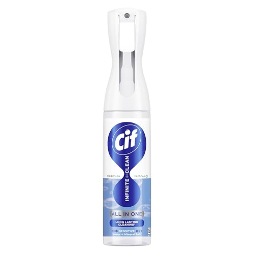 Cif Infinite Clean Sensitive Lotus & Mineral Salt All in One Cleaner cleaning spray with probiotics technology for a long-lasting clean* 280 ml