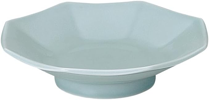 Hanaden Koyo 50180070 Koyo Pottery, Blue Color, Octagonal Shumai, Celadon Chinese, Mino Ware, Dishwasher Safe, Made in Japan