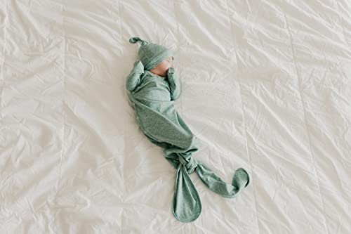 Copper Pearl Baby Gown - Knotted Newborn Sleepers for Baby Boy and Girl, Soft Stretchy Long Sleeve Infant Gowns with Bottom Tie and Hand Mittens, Perfect Hospital Coming Home Outfit (Emerson)4