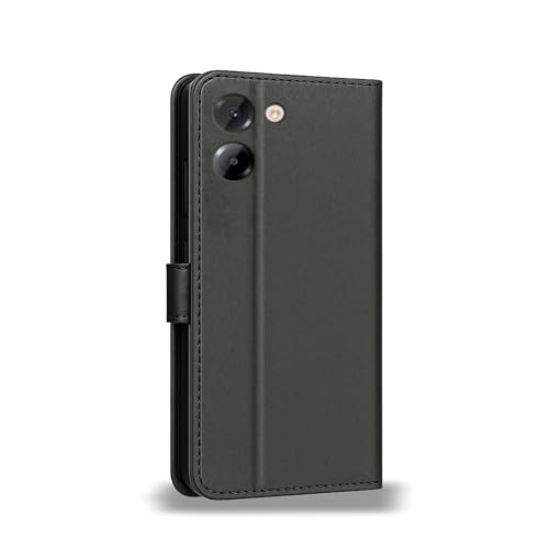 Image of AIBEX Shock Proof Flip Compatible for Poco M7 Pro 5G Flip Cover Leather Finish | Inside TPU with Card Pockets | Wallet Stand | Complete Protection Flip Case - Black