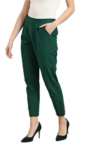 Image of Jaipur Kurti Women's Pleat-Front Regular Pants