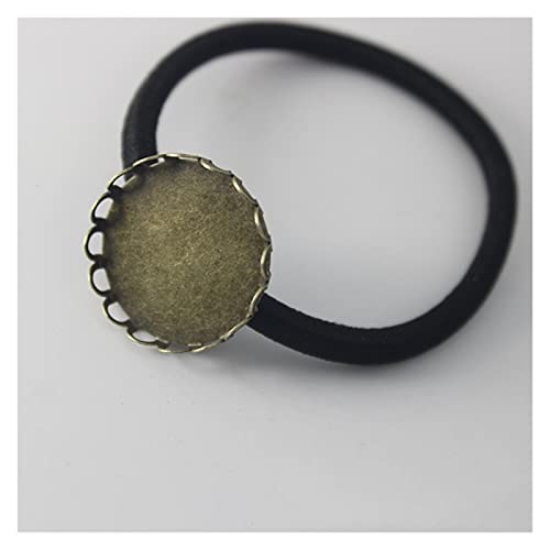 Base boucle d'oreille fleur 20-25mm avec cabochon pour création de bijoux | Lot de 10