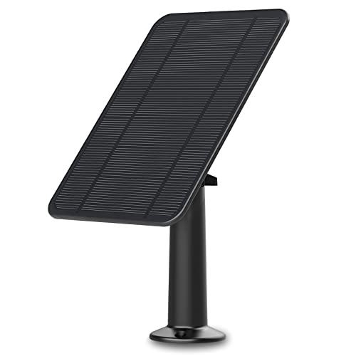 4W 6V Solar Panel Compatible With Arlo Pro 3/Pro 4/Arlo Ultra/Ultra 2 & Arlo Go 2 Only, Includes Secure Wall Mount, Ip65 Weatherproof,13.1Ft Power Cable-Black #TOP1