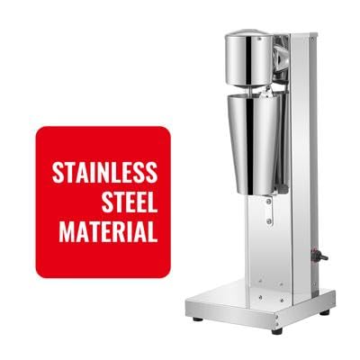 Happybuy Milkshake Maker Kit, Stainless Steel Electric 180W, 800ml Cup, 2-Speed Adjustable, Classic Single Head Silver Milkshake Machine