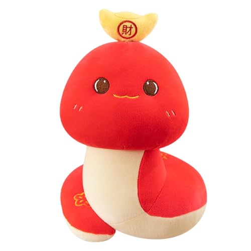 Peluche de serpiente – Año de la serpiente | Muñeco de peluche | Muñeca de peluche | Muñeca de mascota china Juguete de serpiente | Festival de Primavera Serpiente Roja Peluche | Peluche de serpiente