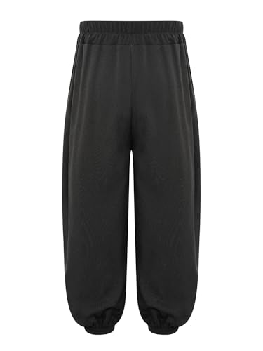 FEESHOW Kids Boys Sweatpants Hollow Out Mesh Patchwork Active Jogger Sweatpants with Pockets Sportwear4