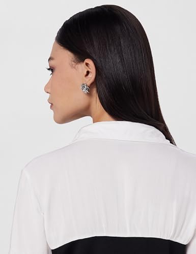 Image of Athena Lifestyle White Regular Sleeves Solid Casual Top