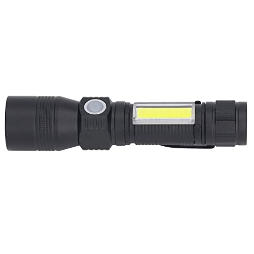 Lanterna recarregável, lanterna LED com luz COB lanterna recarregável lanterna de bolso LED base mag