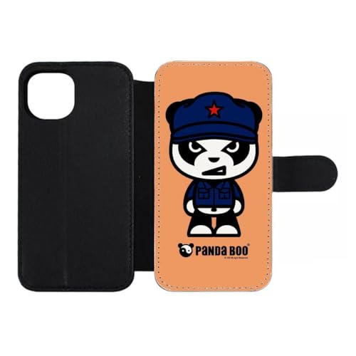 Housse iPhone 15 Plus rabat aimanté anti rayure Panda Boo