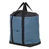 [VivaSmile] 大型収納 トートバッグ 大容量 巾着タイプ (M マリンブルー)