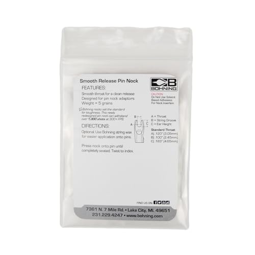 Encoche de libération lisse Bohning pour stabiliser vos tirs
