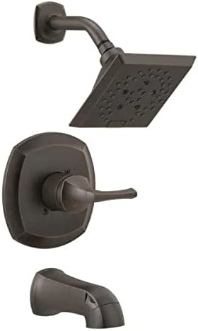 Delta Portwood Single-Handle 5-Spray Tub and Shower Faucet with H2Okinetic in Venetian Bronze (Valve Included)