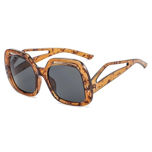 Lunettes de soleil tendance femmes branches creuses look rétro et anti-UV