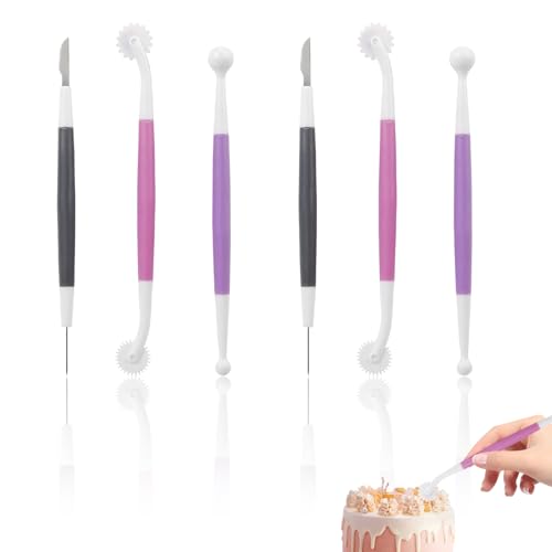 YAFIYGI 6 Pcs Fondant Tools Set for Professionals Cake Decorating Kit...