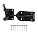 HOME MASTER HARDWARE Gate Hardware Kit,Heavy Duty Gate Hinge Kit,Gate Hinges for Wooden Fence,Suitable for Fence Gates,barn Doors, Garden Doors, Storage Boxes and Tool Boxes