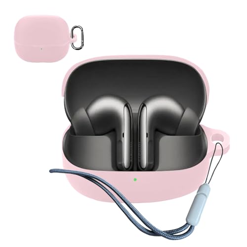 For Xiaomi Buds 5 Pro �P�[�X �ی�J�o�[�C���z�� �V���R�� 360�x�S���ʕی� �ϏՌ� �[�d�P�[�X�J�o�[ �����h�~ �ϏՌ� �h�o �L�Y�h�~ �w��h�~ �P�[�X�i�s���N�j