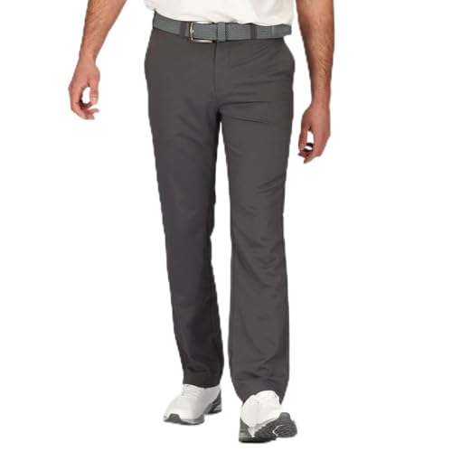 Stromberg - Hampton - Mens Tapered Breathable Water Resistant Golf Trousers - Quick Dry Mens Golf Pants - Grey - 38 Short