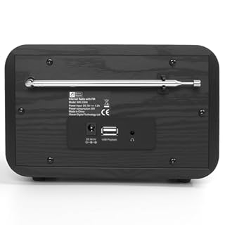 Ocean Digital WR-336M Wi-Fi Internet FM Radio, Bluetooth Speaker, 2.4” Color Display, USB Playback, Dual Alarm Clock, Sleep Timer, Dimmer, Black
