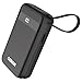 OSRAM Powerbank PowerConnect 200, 20.000 mAh, USB-C, USB-A, integriertes USB-C Kabel, integriertes Lightning Kabel, PD, QC, 30W, Display, 2 Geräte gleichzeitig