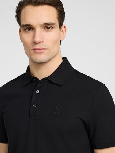 EXPRESS Polo para hombre Luxe Pique con logo mini X y manga corta miniatura 4