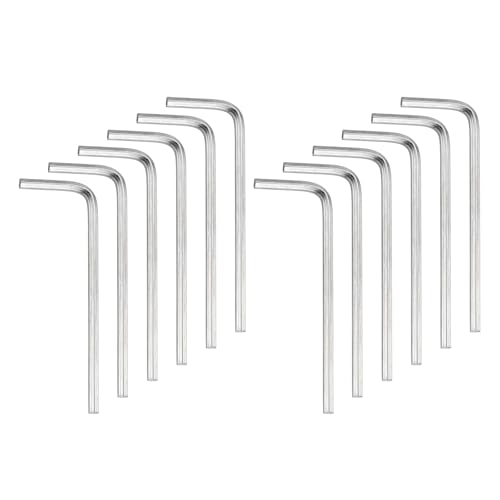 Image of sourcing map 12pcs Hex Key Wrench 2.5mm Cr-V Steel L-Shape Hexagon Metric Wrenches Repairing Tool for Home DIY Bike Motorcycle Repair, Silver