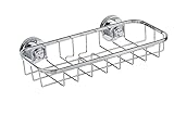 Cesta portaobjetos de acero fino brillante, inoxidable, para para utensilios de baño y ducha, equipada con 10 años de garantíaSujeción mural Power-Loc, sistema de pegamento con cámara, de la investigación de alta tecnología (pegamento especial incluido)Agarre muy firme en todas las superficies resistentes, por ejemplo azulejos, piedra natural, hormigón, madera, plásticoResistente a la carga permanente (con una fuerza de tracción de hasta 80 kg por elemento de sujeción) y se puede retirar sin dejar residuosSistema Easy Hang On - se retira en un segundo para la limpieza y se vuelve a afirmar fácilmente