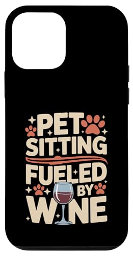 �y�b�g�V�b�^�[ Fueled By Wine Funny Pet Sitter �X�}�z�P�[�X iPhone 12 mini �p