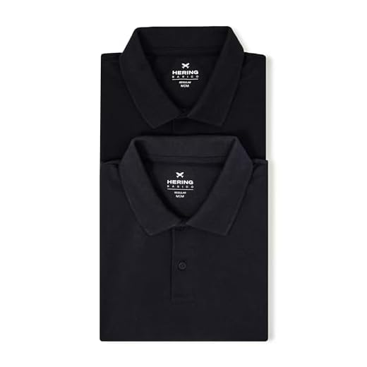 Kit Com 2 Camisas Polo Básicas Masculinas - Preto E Azul M