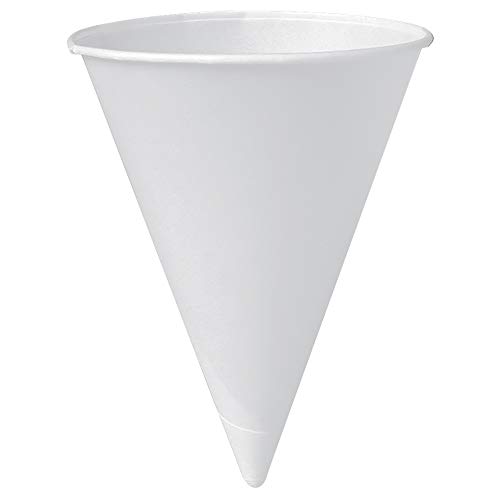 Solo 6RB-2050 6 oz White Paper Cone Cups (Case of 5000) by SOLO - Used condition - US$75.77