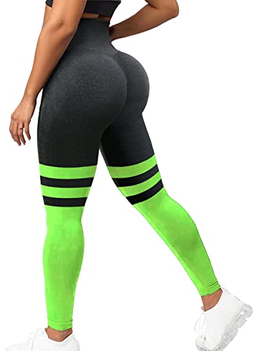 Women High Waist Leggings Butt Lift Workout Yoga Pants Gym Fitness Booty Scrunch Tummy Control Running Tights
