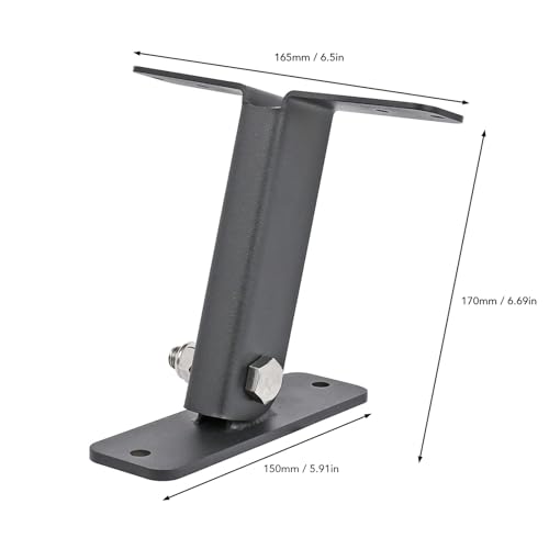 3 piezas de soporte ajustable para vigas de techo, elevación de 6 pulgadas, soporte de acero inoxidable para techo con 3 orificios de montaje para pérgola miniatura 3