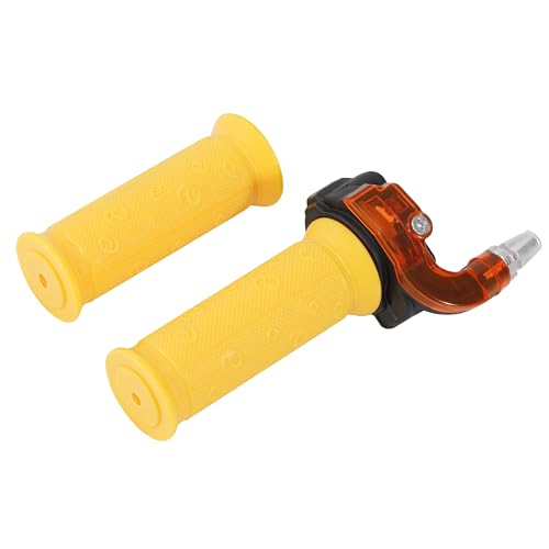 Tunejoy 22mm Empuñadura de Acelerador Agarre de Acelerador Twist Speed Throttle Giratorio con Mango para ATV Quad Pit Bike Mini Pocketbike Go Kart Amarillo